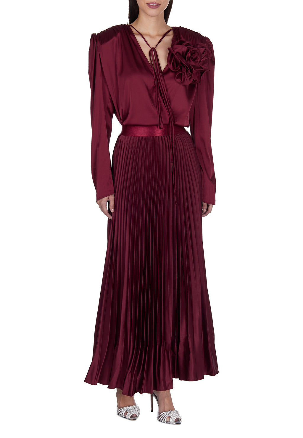 Burgundy Sfilato suit - view 2