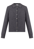 Graphite Collared Button Knit Cardigan - view 1