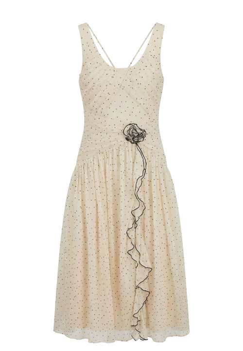 Beige Sfilato dress