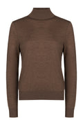 Mocha High-Neck Fine-Knit Top - view 1