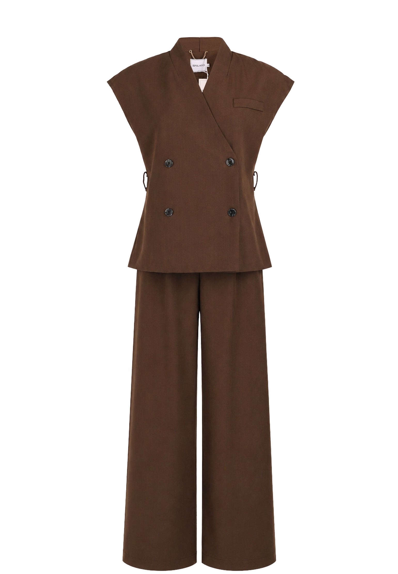 Brown Sfilato suit - view 1