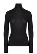 Black Fine-Knit Turtleneck - view 1