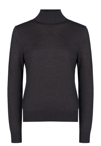 Graphite Fine-Knit Turtleneck - view 1