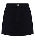 Black Denim Mini Skirt - view 1
