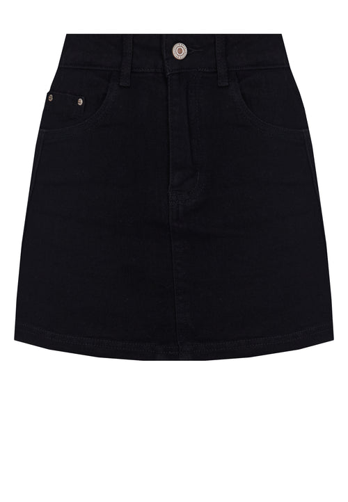 Black Denim Mini Skirt - view 1