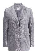 Silver Sequin Tailored Blazer - view 1