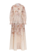 Coral and Beige Sfilato skirt suit - view 1