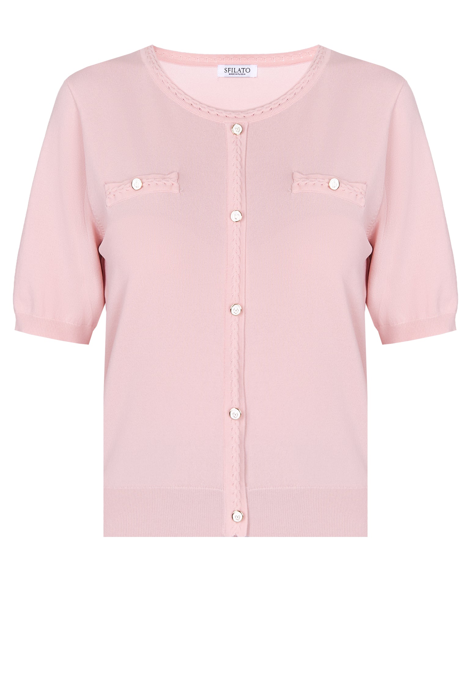 Pink Sfilato cardigan - view 1