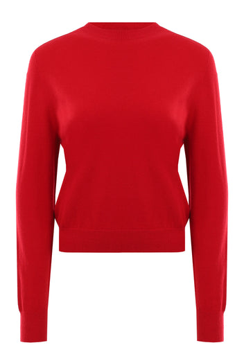 Burgundy Sfilato pullover - view 1