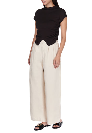 Black Sfilato short sleeve top - view 2