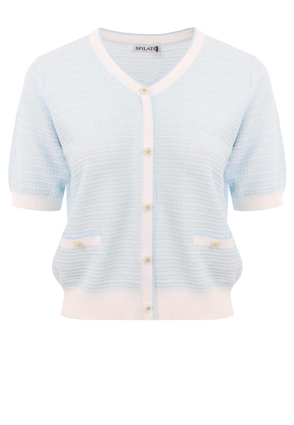 White Sfilato cardigan - view 1