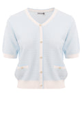 Sky Short-Sleeve Pocket Knit Cardigan - view 1
