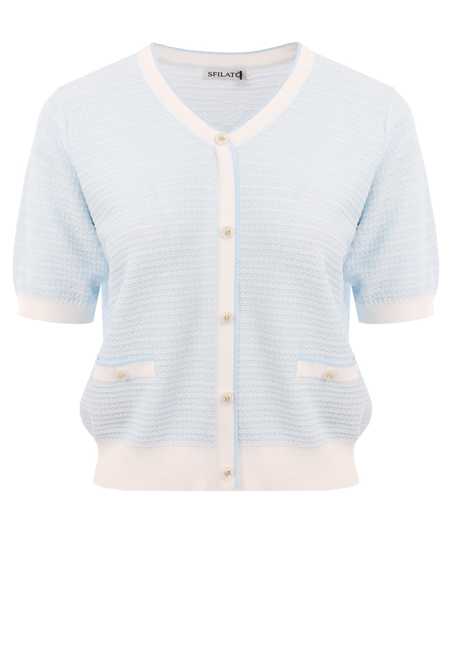 White Sfilato cardigan - view 1