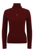 Wine Logo Turtleneck Knit Top - view 1