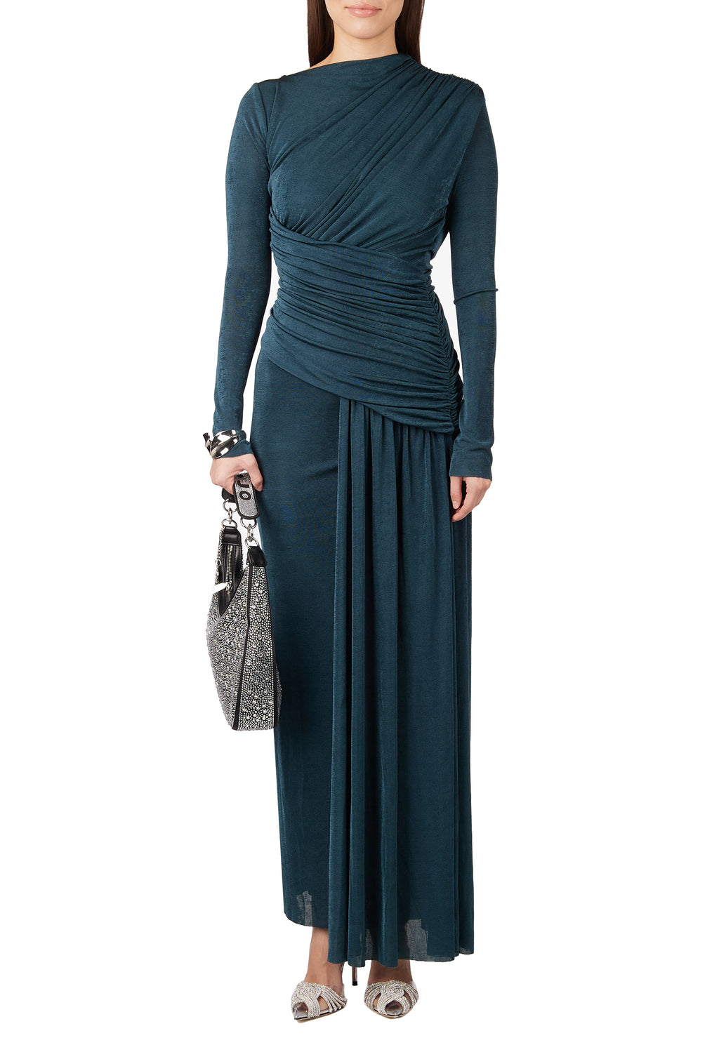 Teal Sfilato dress - view 3