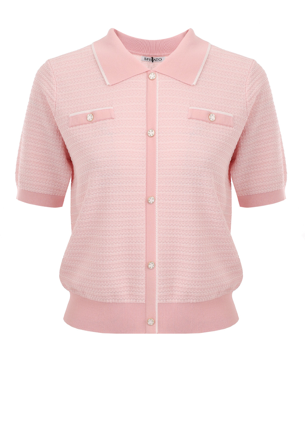 Pink Sfilato cardigan - view 1