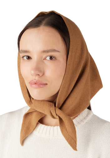 Brown Sfilato kerchief - view 2