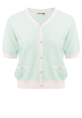 Mint Short-Sleeve Pocket Knit Cardigan - view 1