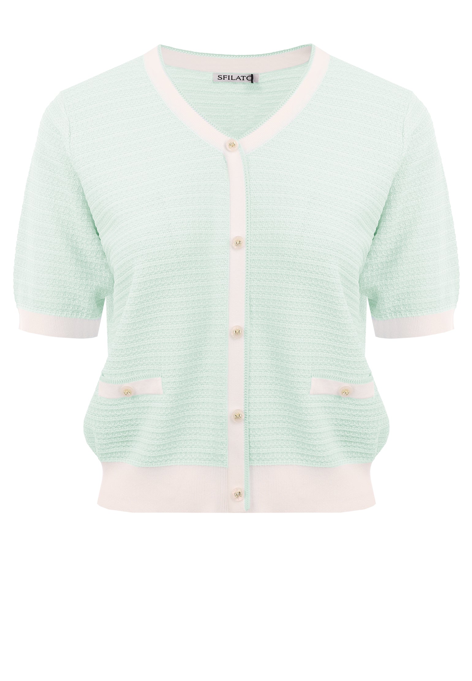 White Sfilato cardigan - view 1
