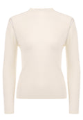 Ivory Fine-Knit Turtleneck - view 1