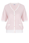 Blush Contrast-Pocket Knit Cardigan - view 1