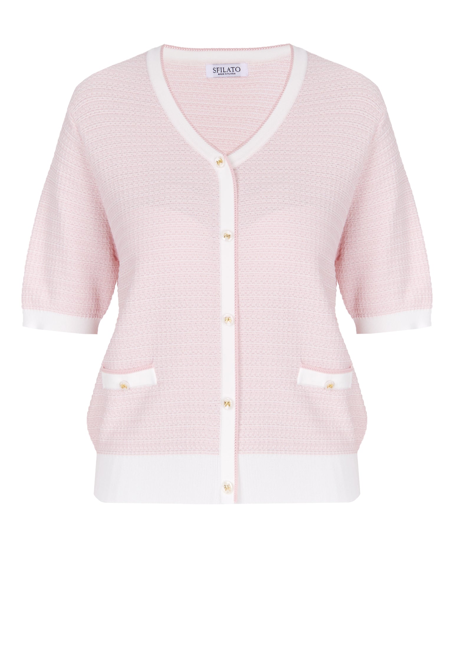 Gray Sfilato cardigan - view 1