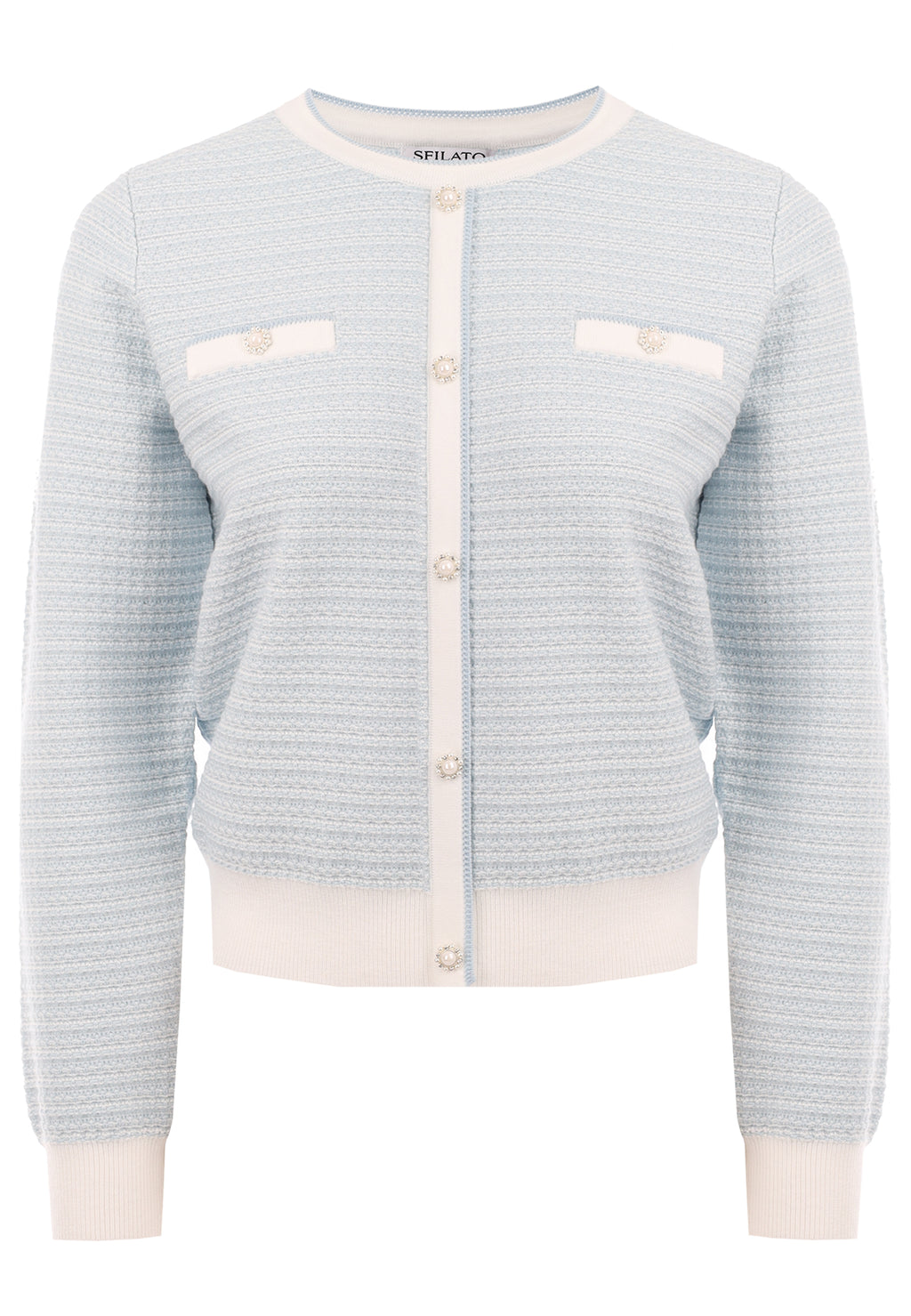 Gray Sfilato cardigan - view 1