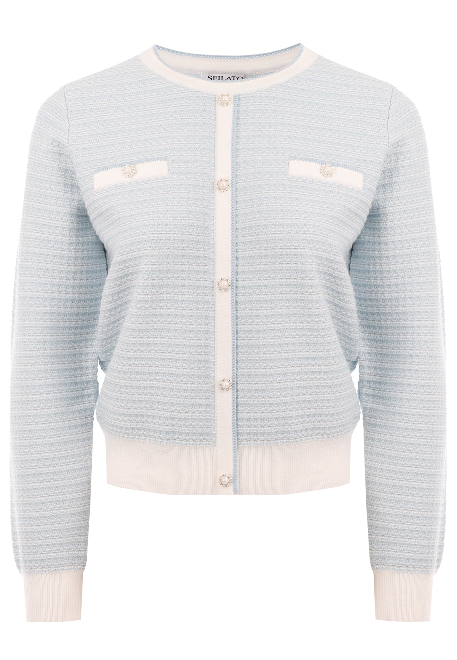 Gray Sfilato cardigan - view 1
