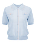 Sky Short-Sleeve Zip Knit Cardigan - view 1