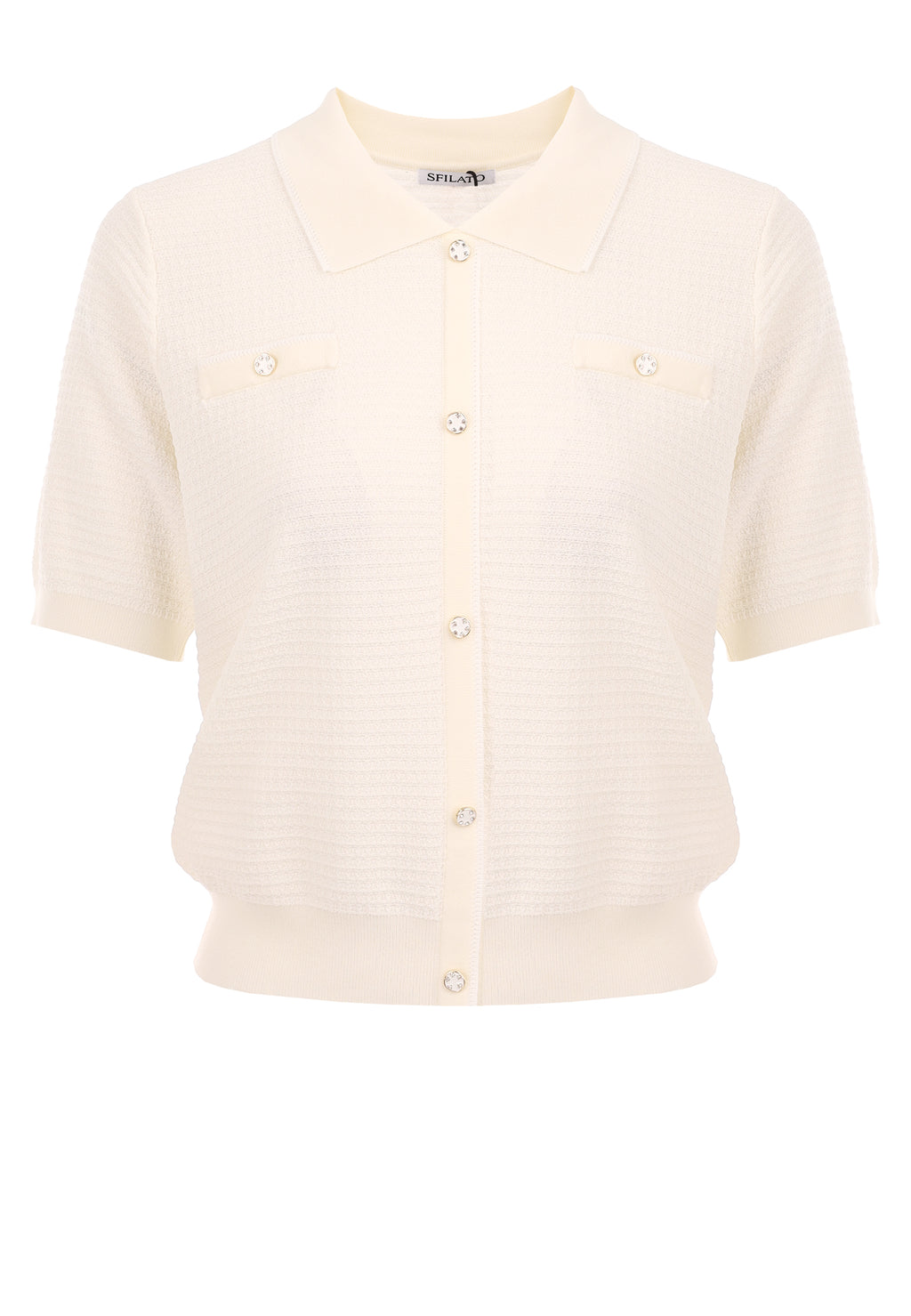 White Sfilato cardigan - view 1
