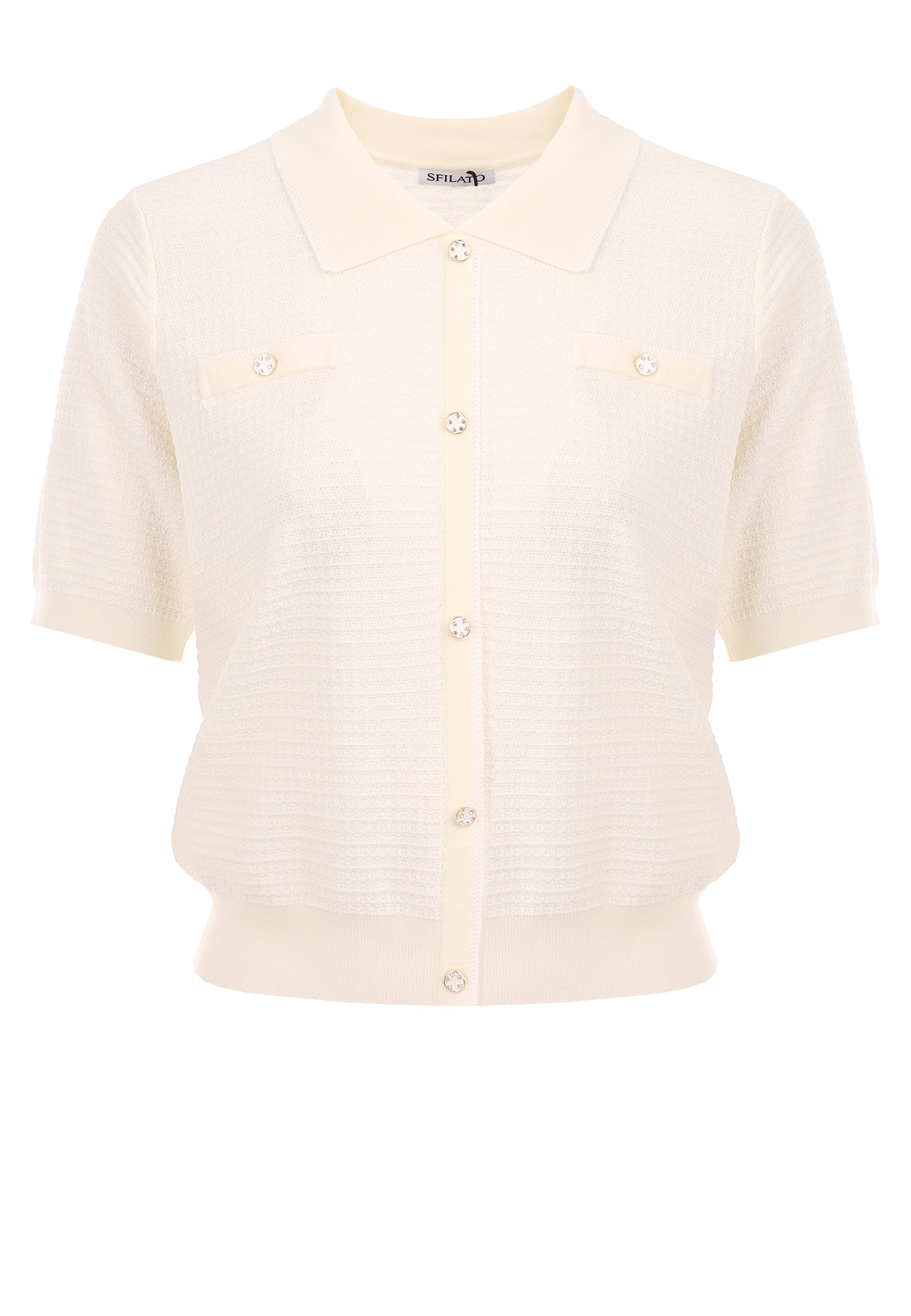 White Sfilato cardigan - view 1