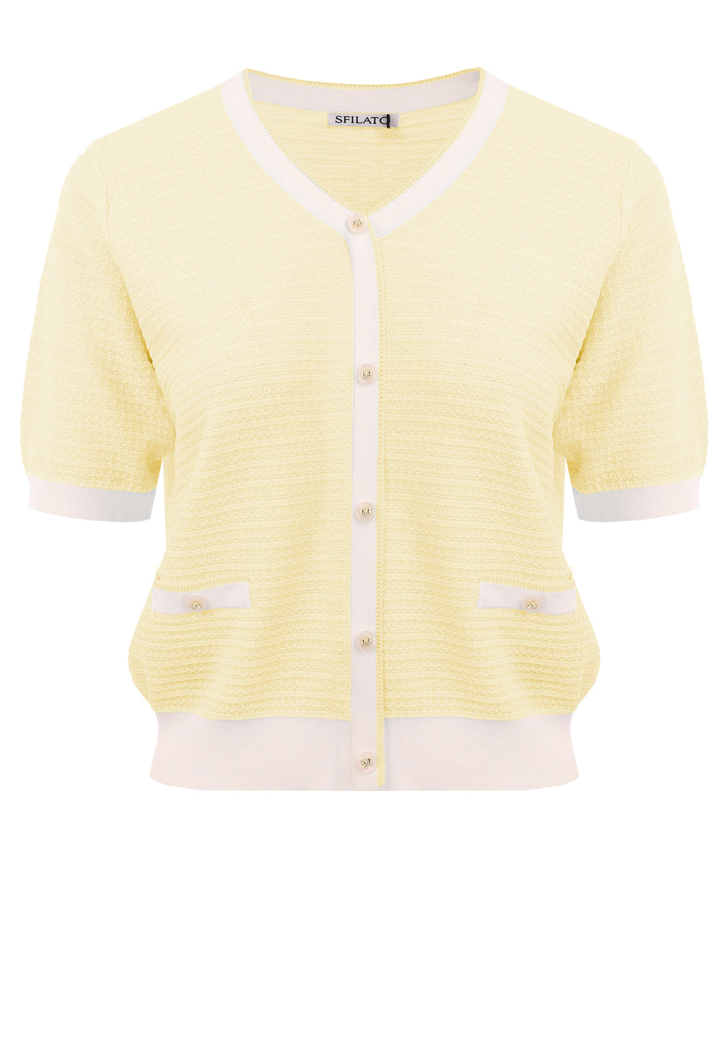 Cream Sfilato cardigan - view 1
