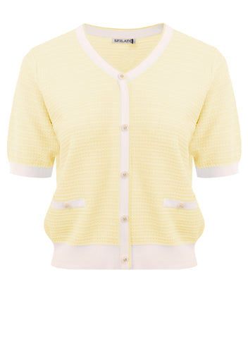 Butter Short-Sleeve Pocket Knit Cardigan - view 1
