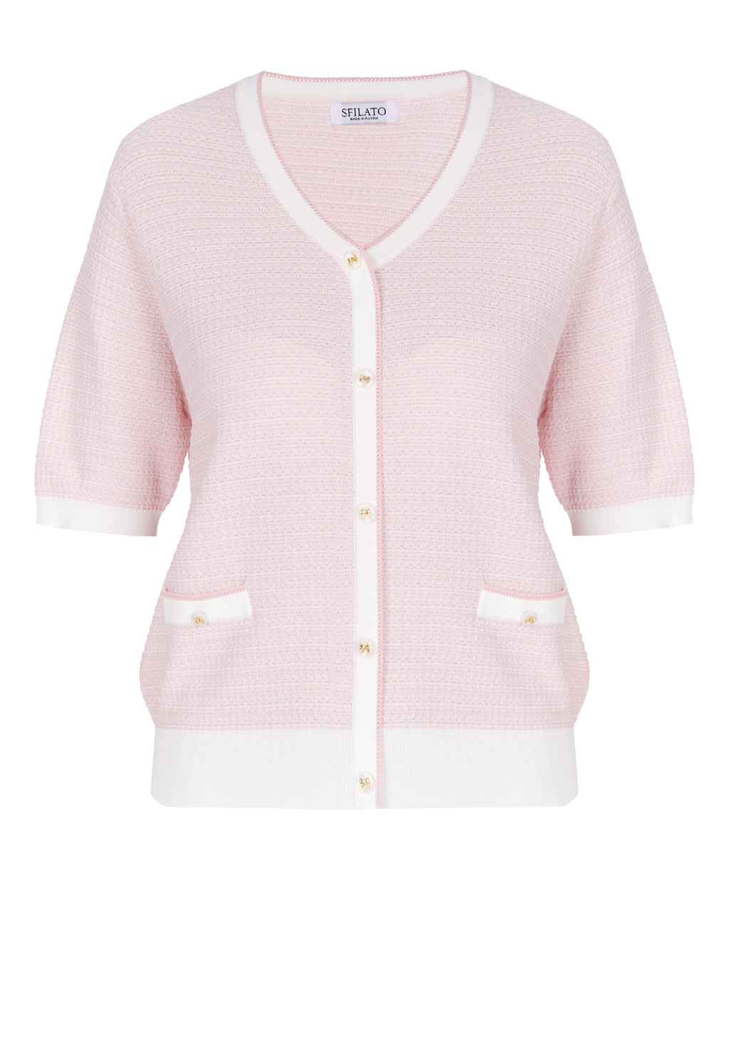 Gray Sfilato cardigan - view 1