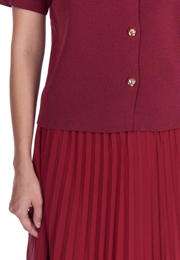 Burgundy Sfilato suit - view 8