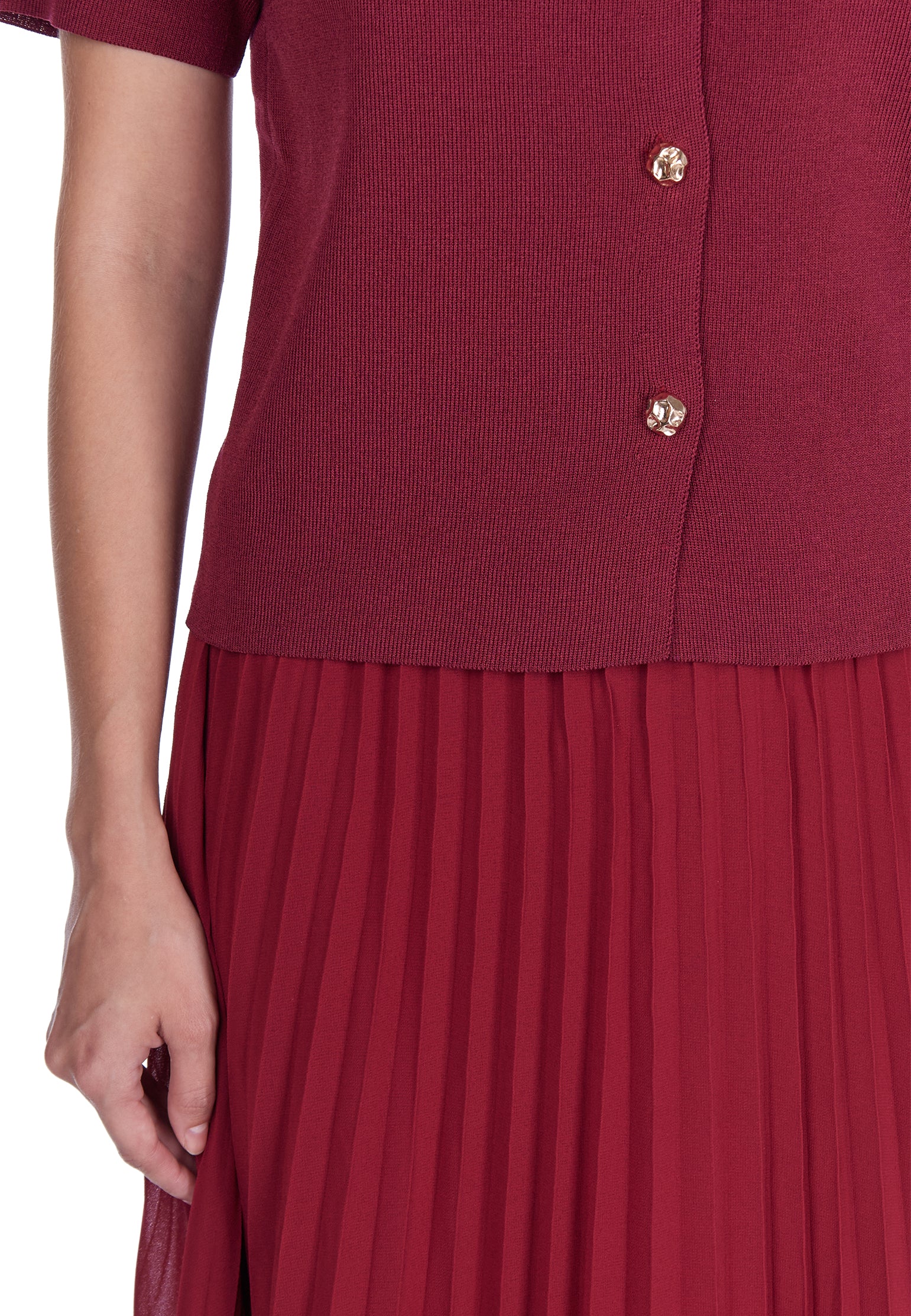 Burgundy Sfilato suit - view 8