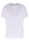 White Stud-Neck Relaxed T-Shirt - view 1