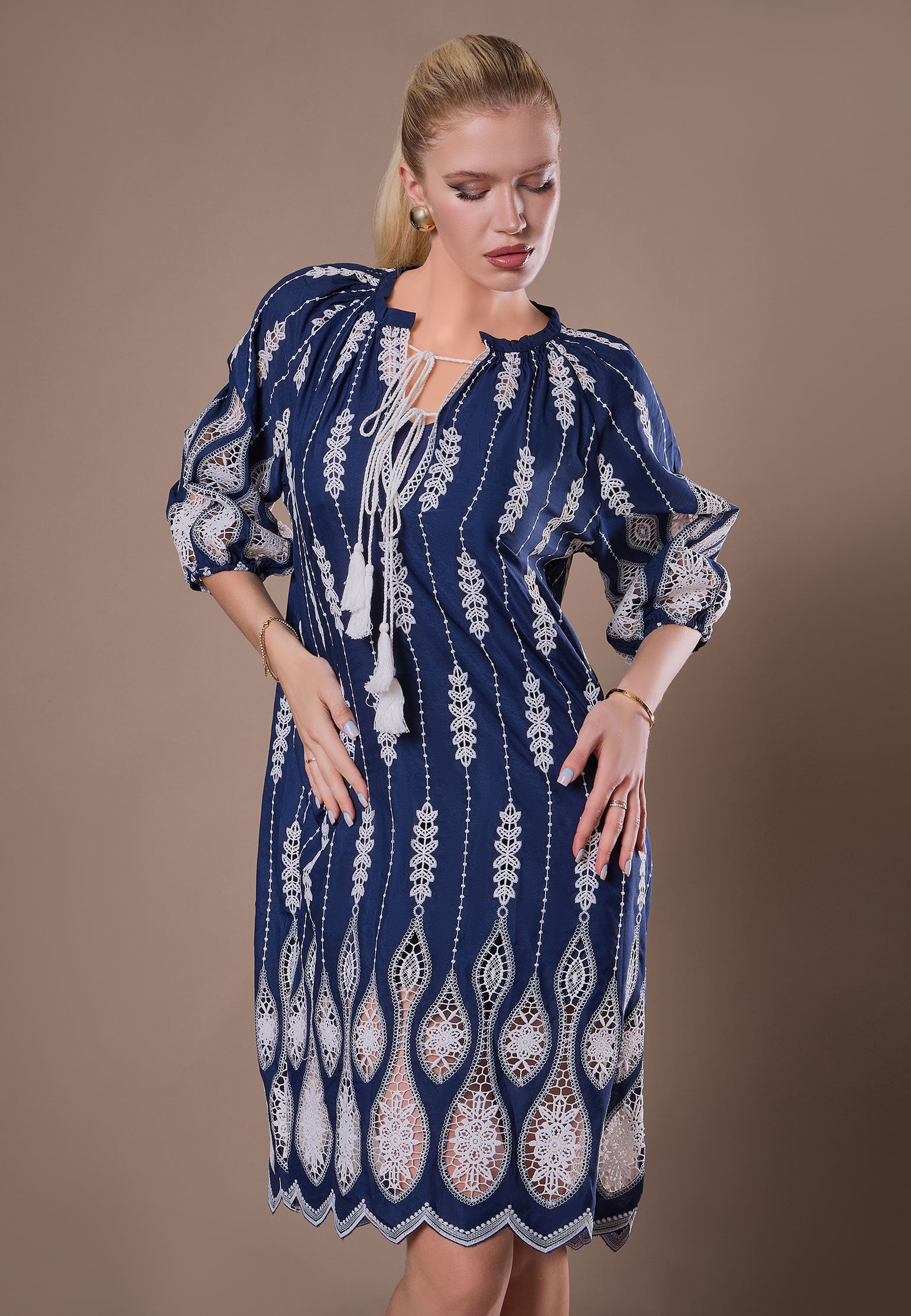 Multicolor Sfilato dress - view 10