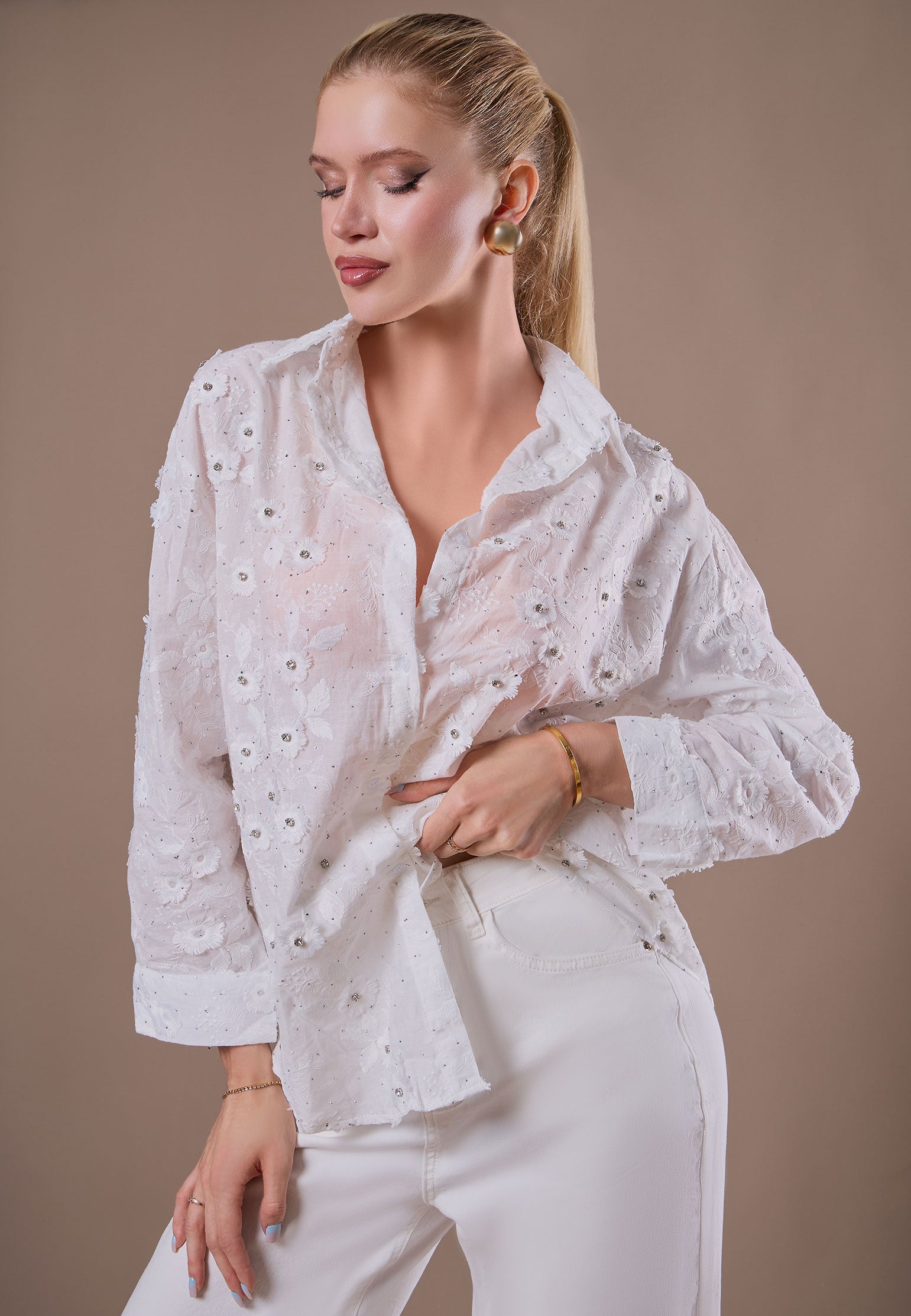 Gray Sfilato shirt - view 2