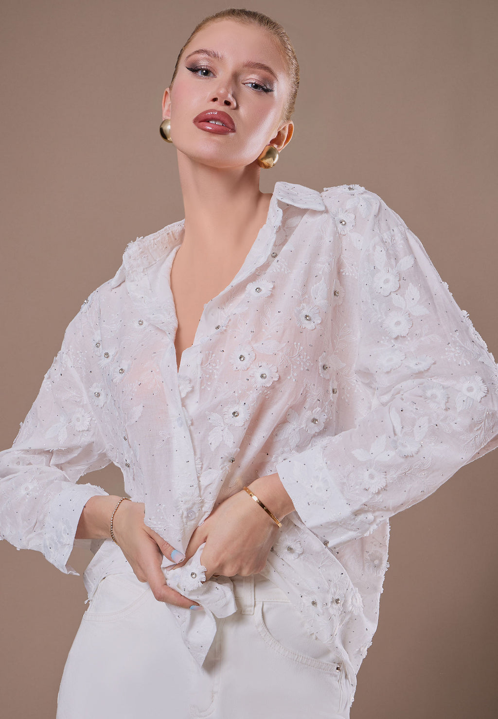 Gray Sfilato shirt - view 3