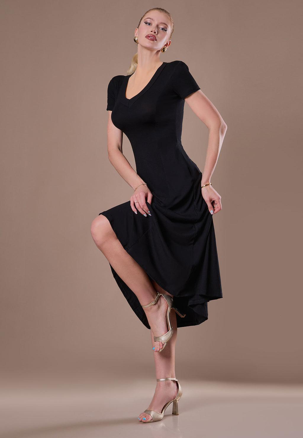 Brown Sfilato dress - view 4