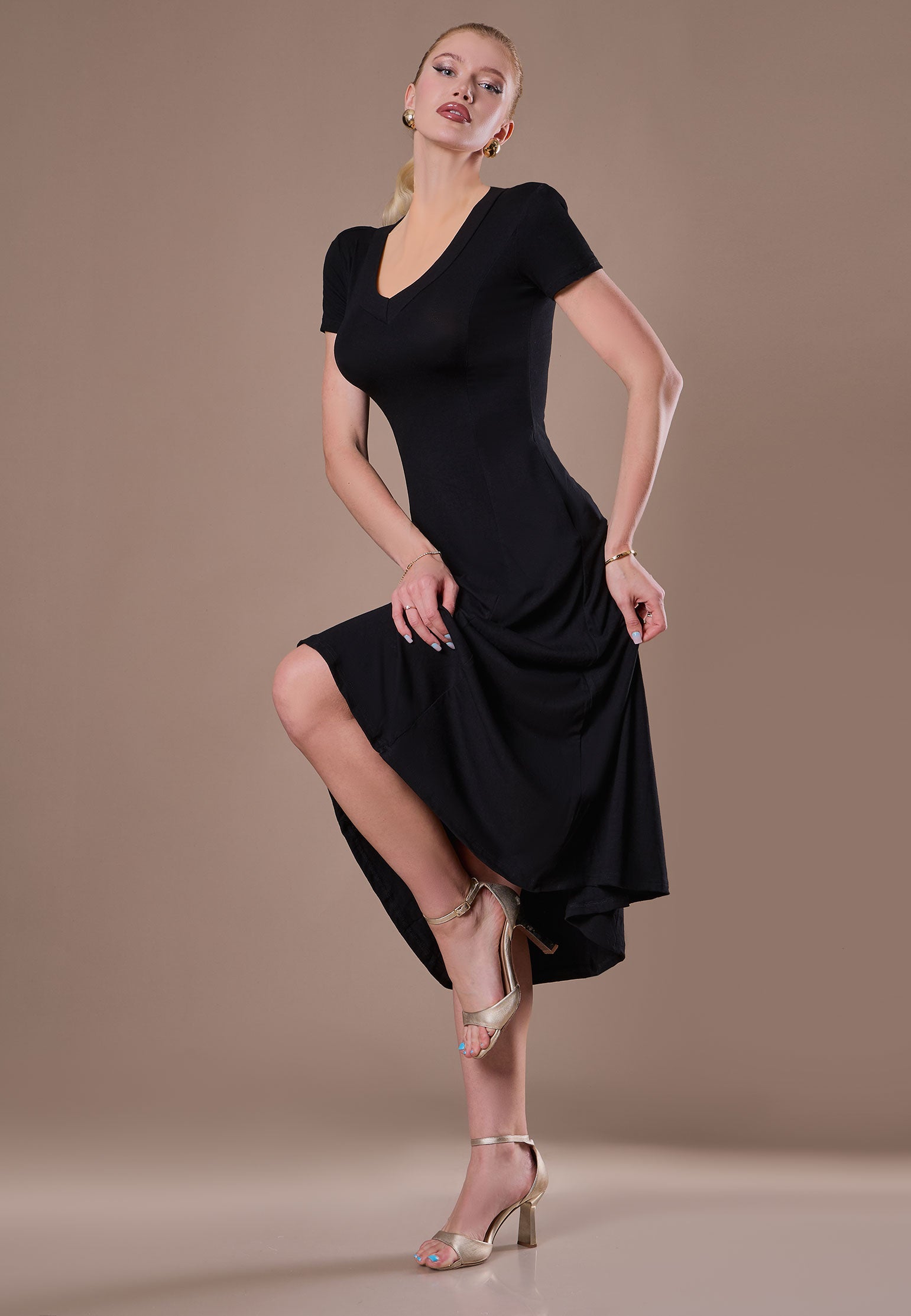 Brown Sfilato dress - view 4