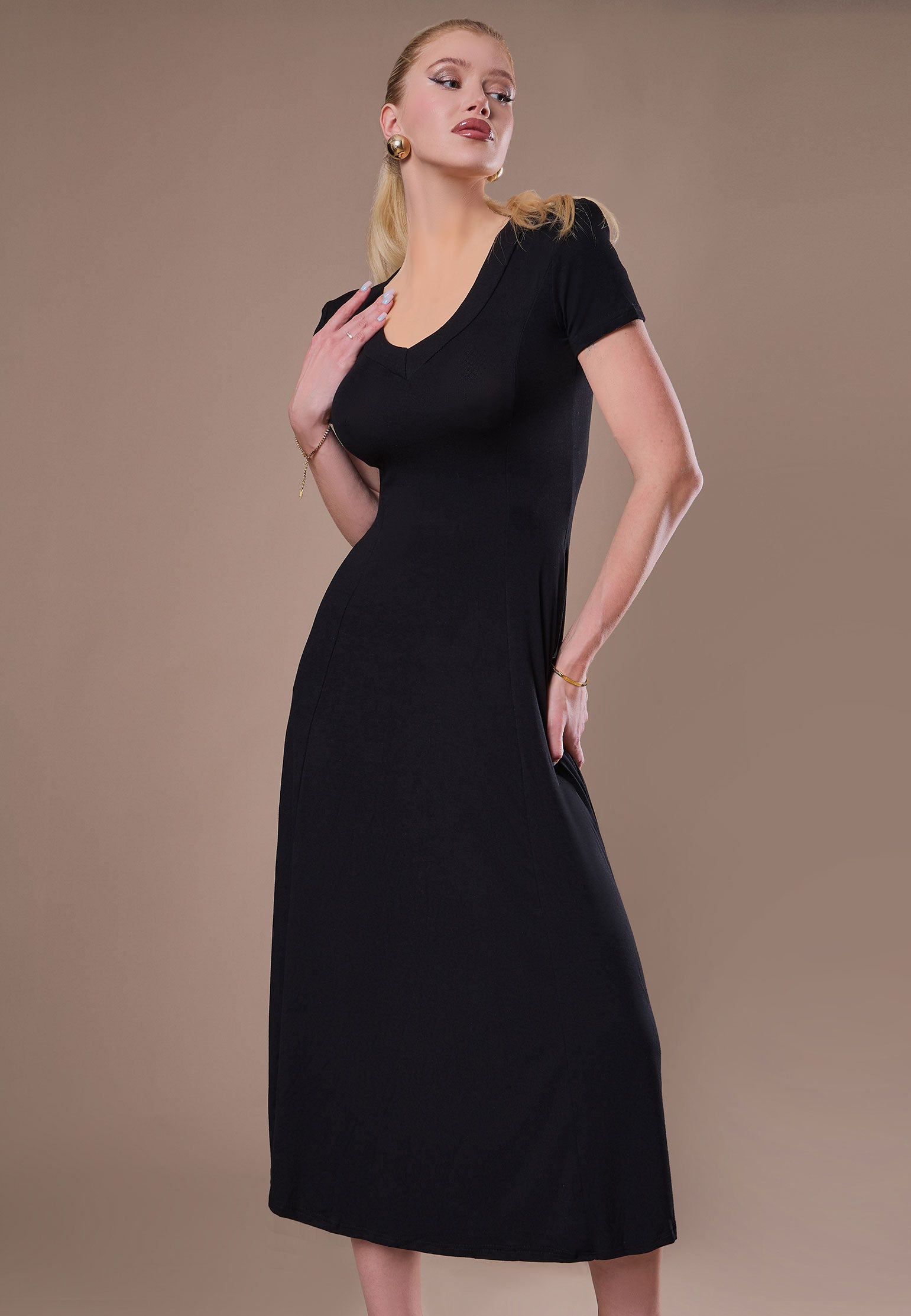 Brown Sfilato dress - view 3
