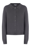 Graphite Button-Front Knit Cardigan - view 1