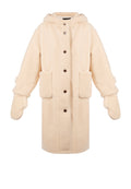 Fabbri Shearling Coat — Ivory