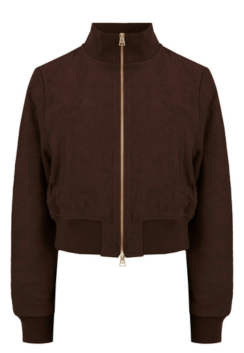 Landiona Bomber Jacket — Dark Brown