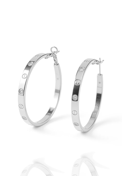 Alimena Earrings — Silver