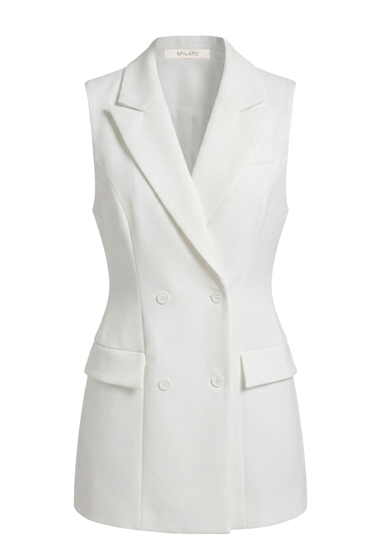 Pellizzano Vest — White