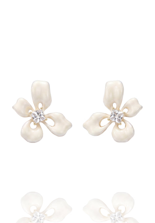 Allai Earrings — White
