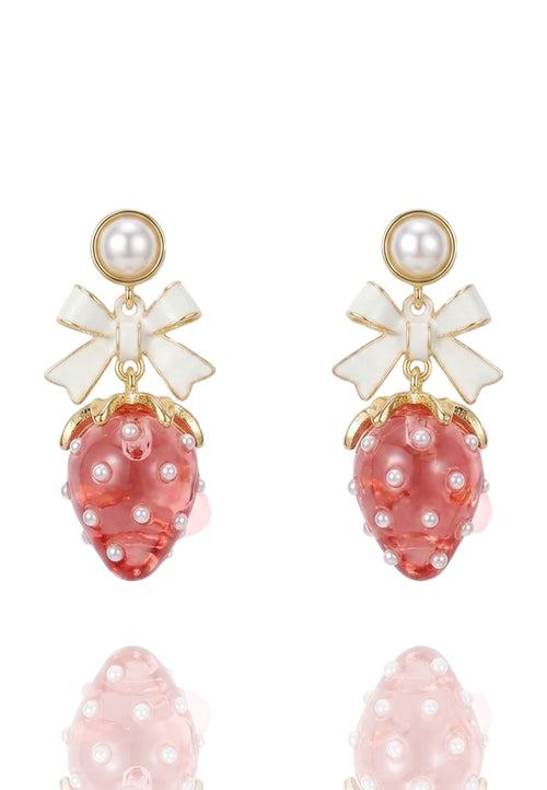 Alfedena Earrings — Red